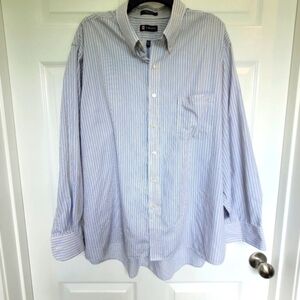 Chaps Classic Fit Twill Long Sleeve Collared Button‎ Down Striped Shirt